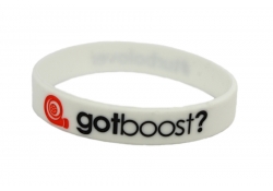 Silicone wristband | GOT BOOST? | white