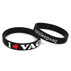 Silicone wristband | I Love VAG | black