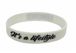 Silicone wristband | LOWERED | white