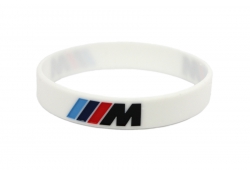 Silicone wristband | BMW M-Power | white