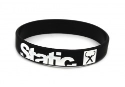 Silicone wristband | STATIC | black