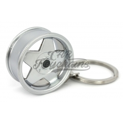 Borbet A wheel keychain | Silver