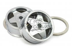 Borbet A wheel keychain | Silver