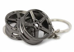  MB wheel keychain | black chrome