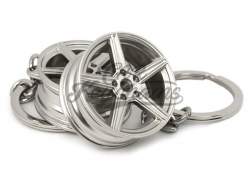  MB wheel keychain | silver matt