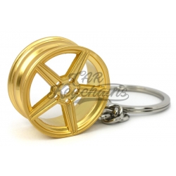 MB wheel keychain | gold