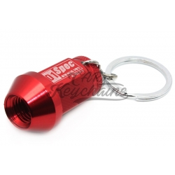 D1 wheel nut keychain | Red