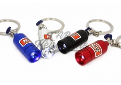 NOS LED bottle keychain | Blue