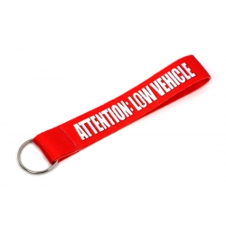Short Lanyard | Attention: Low Vehicle | red