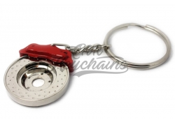 Disc brake keychain | red