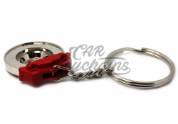 Disc brake keychain | red