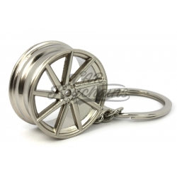 CVT wheel keychain | silver matt