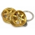TE37 wheel keychain | gold