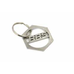 BBS logo keychain | Stainless steel