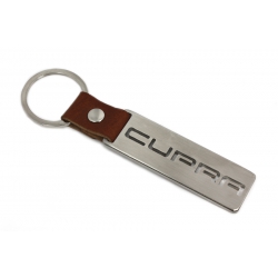 Seat CUPRA keychain | Stainless steel + leather