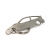 Honda CRX keychain | Stainless steel