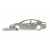 Mazda 3 BL sedan keychain | Stainless steel