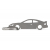 Toyota Celica 6gen keychain | Stainless steel