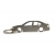 VW Volkswagen Bora MK1 limousine keychain | Stainless steel